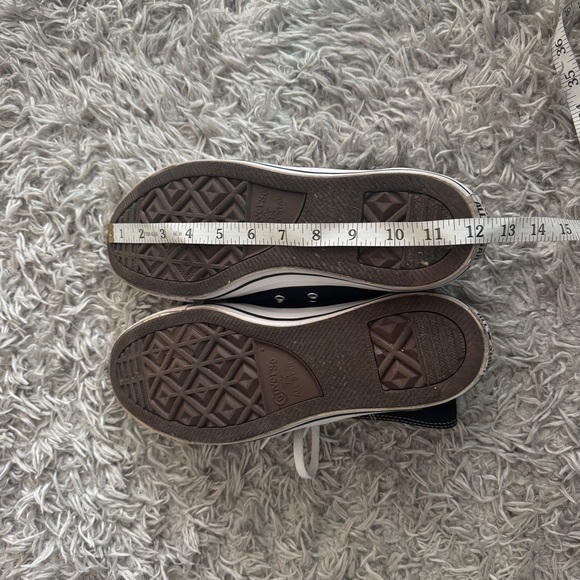 Converse Black & White Chuck Taylor All Star Canvas High Top Shoes - Picture 8 of 12